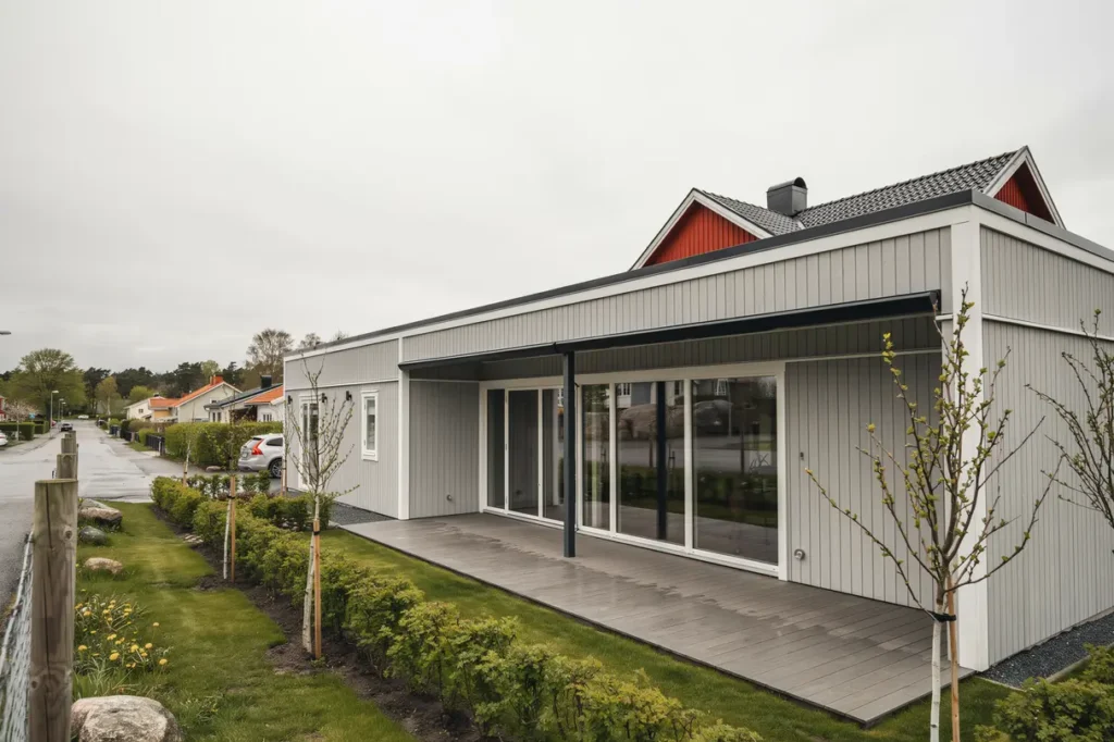 tillbyggnad av uterum och altan i limhamn malm