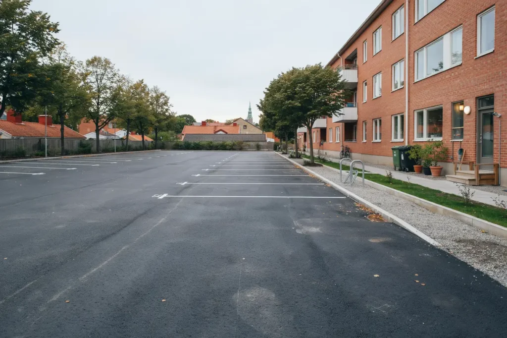 t tskiktsbesiktning av innerg rd markytor och parkering med gjutasfalt i limhamn malm